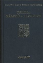 Sbírka nálezů a usnesení
                        (Svazek 58, ročník 2010 - III.díl)
                    