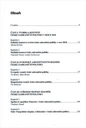 Česk&aacute; zahraničn&iacute; politika v roce 2010