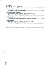 National minorities, identity, education