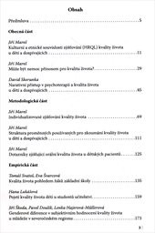 Kvalita života u dětí a dospívajících
(III)
