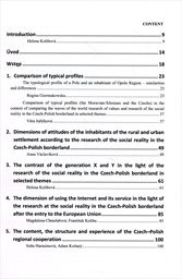 Analyses of the social reality in the Czech-Polish borderland after the entry to the European Union