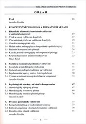 Teorie a praxe kompetenčn&iacute;ho př&iacute;stupu ve vzděl&aacute;v&aacute;n&iacute;