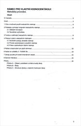 Rámec pro vlastní hodnocení školy