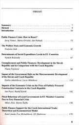Analysis of the impact of the economic crisis on public finances