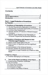 Legal protection of inventions and utility models