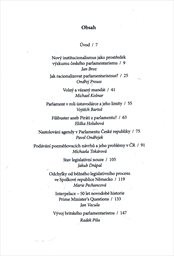 Parlamenty - funkce, kultura, procedury