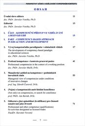 Perspektivy učen&iacute; a vzděl&aacute;v&aacute;n&iacute; v evropsk&eacute;m kontextu