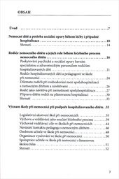 Soci&aacute;ln&iacute; opora hospitalizovan&eacute;ho d&iacute;těte