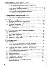 Územní samospráva - udržitelný rozvoj a finance