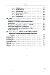 Základ daně z příjmů a DPH ve vybraných státech EU z pohledu daňové harmonizace