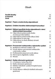 Odpovědnost za obsah přenosu v elektronických komunikacích