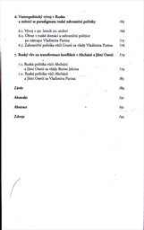 Role Ruska v konfliktech a oficiálních mírových procesech v Abcházii a Jižní Osetii v letech 1991-2008