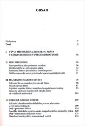 Právní ochrana dětí v období prvních kodifikací