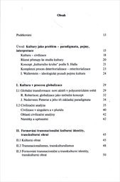 Kultura v době zrychlené globalizace