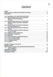 Introduction to Latin and Greek terminology in medicine