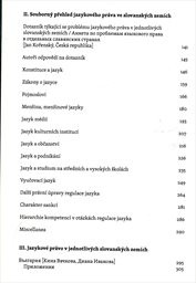 Jazykov&eacute; pr&aacute;vo a slovansk&eacute; jazyky