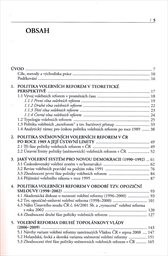 Politika volebních reforem v ČR po roce 1989