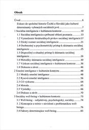 Vybrané sociální jevy v kulturních souvislostech