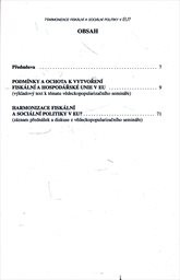 Harmonizace fiskální a sociální politiky v EU?
