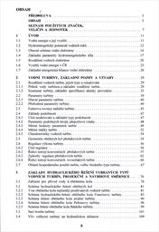Hydraulické a pneumatické stroje, část vodní turbíny