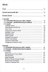 Literatura pro děti a ml&aacute;dež anglicky mluv&iacute;c&iacute;ch zem&iacute;