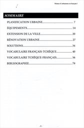 Themes d'urbanisme en fran&ccedil;ais I