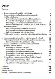 Konstrukce etnick&eacute; identity a kolektivn&iacute; paměti v biografick&yacute;ch vypr&aacute;věn&iacute;ch česk&yacute;ch Němců