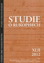 Studie o rukopisech
                        (XLII)
                    
