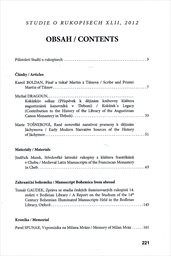 Studie o rukopisech
                        (XLII)
                    