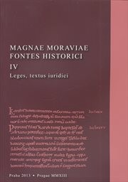 Magnae Moraviae Fontes Historici
(IV,)