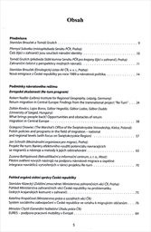 Nov&aacute; emigrace z Česk&eacute; republiky po roce 1989 a n&aacute;vratov&aacute; politika