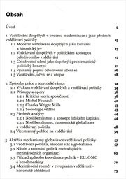 Vzdělávání dospělých mezi politikou, ekonomikou a vědou