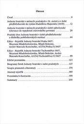 Jednota bratrská v městech pražských v době předbělohorské a rejstřík členů pražského sboru