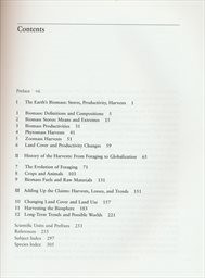 Harvesting the biosphere