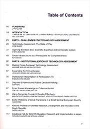 Technology Assessment and Policy Areas of Great Transitions