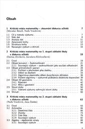 Kritick&aacute; m&iacute;sta matematiky na z&aacute;kladn&iacute; škole očima učitelů