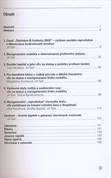 Mechanismy mezigeneračn&iacute; reprodukce nerovnost&iacute;