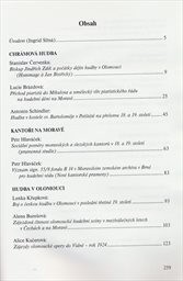 Hudba v Olomouci a na střední Moravě
(III)