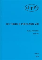 Od textu k prekladu VIII