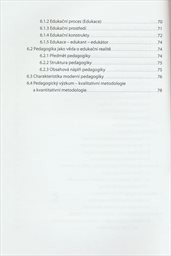 Vybrané kapitoly z pedagogiky