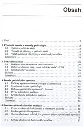 Přehled moderních politologických teorií