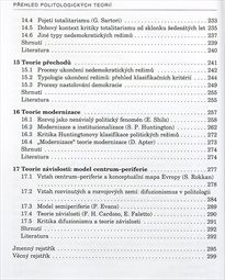 Přehled moderních politologických teorií