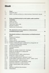 Průzkum, dokumentace a inventarizace architektonických prvků