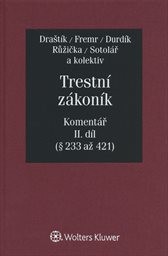 Trestní zákoník
(II. díl,)