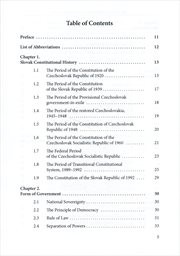 Introduction to the Slovak constitutional system