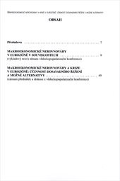 Makroekonomické nerovnováhy a krize v eurozóně: účinnost dosavadního řešení a možné alternativy