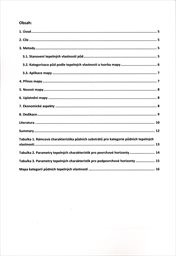 Mapa tepeln&yacute;ch vlastnost&iacute; půd Česk&eacute; republiky