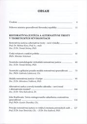 Restorat&iacute;vna just&iacute;cia a alternat&iacute;vne tresty v teoretick&yacute;ch s&uacute;vislostiach