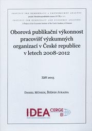 Oborová publikační výkonnost pracovišť výzkumných organizací v České republice v letech 2008-2012