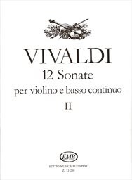 12 sonate per violino e basso continuo
(II)
